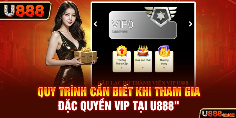 Quy trình cần biết khi tham gia đặc quyền VIP tại U888